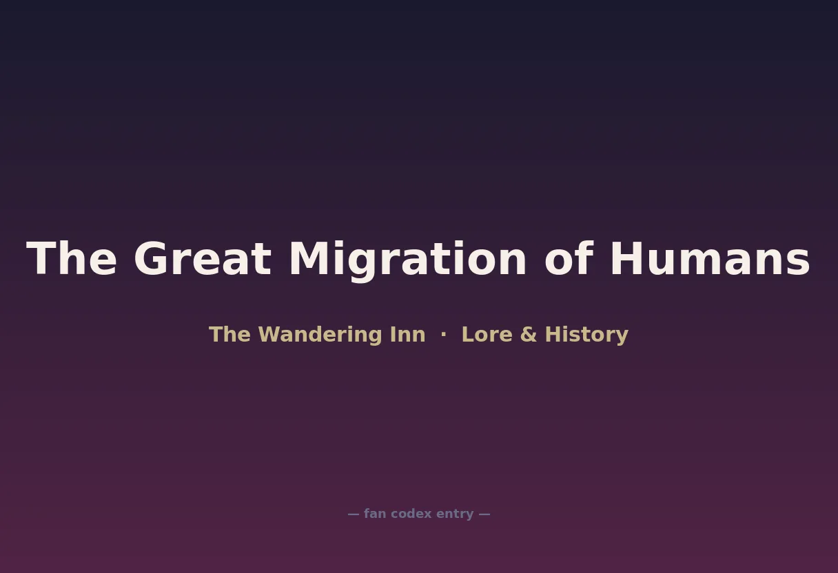 The Great Migration of Humans