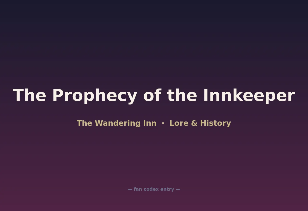 The Prophecy of the Innkeeper